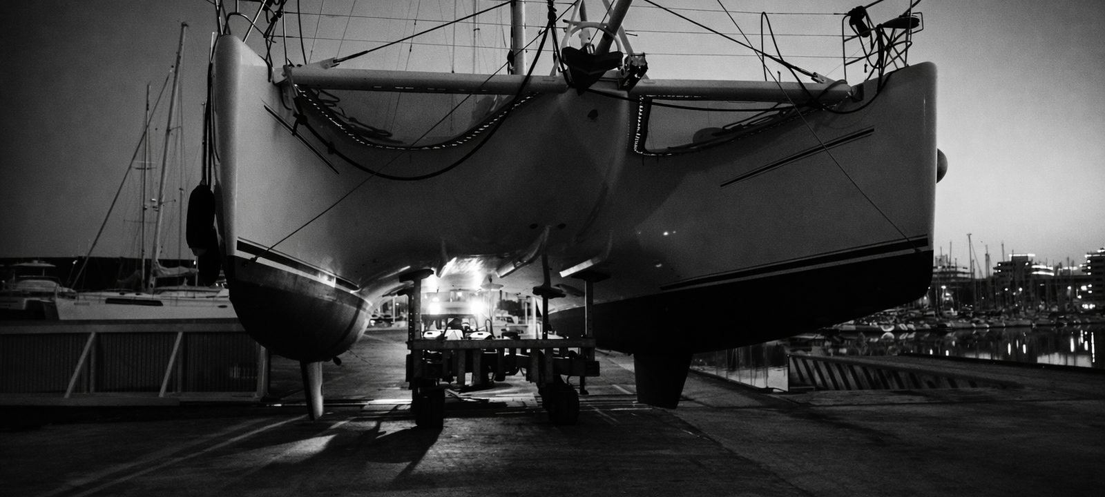 Refit catamaran en chantier — Nexus Marine